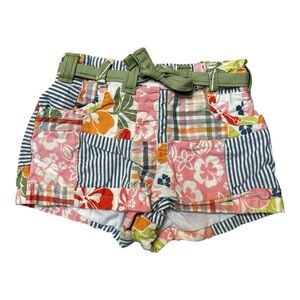 Gymboree madras patchwork shorts size 6-12 months